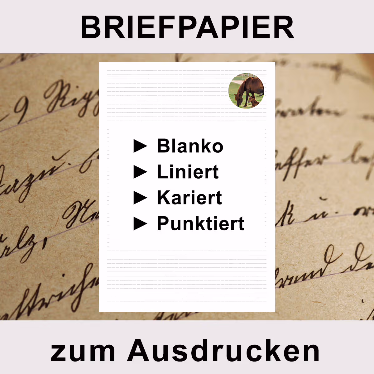 Grußkarten - Briefpapier zum Ausdrucken