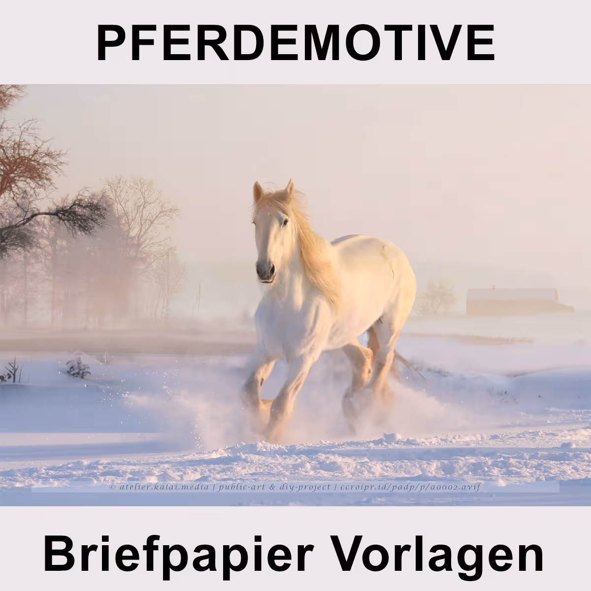 pferde-briefpapier-vorlagen-zum-ausdrucken-kostenlos: Pferde